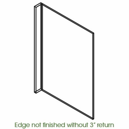 Forevermark Rio Vista White Shaker DWR33412: Dishwasher Panel With 3" Return: RTA Kitchen Cabinet