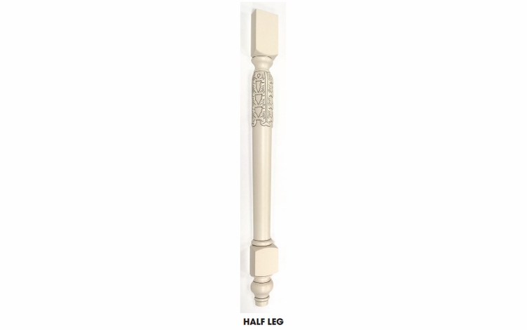 Forevermark Rio Vista White Shaker LEG83: Decor Half Leg: RTA Kitchen Cabinet