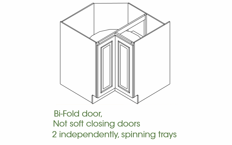 Forevermark Rio Vista White Shaker LS3309: Lazy Susan Cabinet: RTA Kitchen Cabinet