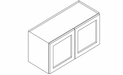Forevermark Rio Vista White Shaker W3315B: Bridge Wall Cabinet: RTA Kitchen Cabinet