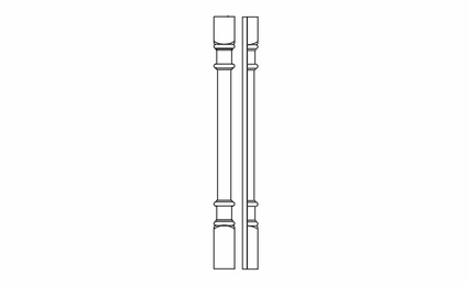 Forevermark Signature Pearl POLE28-T384: Decor Half Tall Leg Including WF3 (trimmable): RTA Kitchen Cabinet