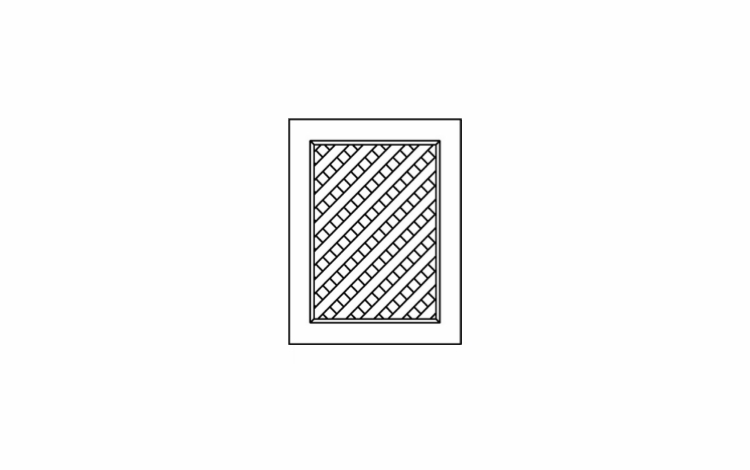 Forevermark Signature Pearl SB30B-ND-SP: Lattice Doors: RTA Kitchen Cabinet