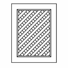 Forevermark Signature Pearl SB36B-ND-SP: Lattice Doors: RTA Kitchen Cabinet