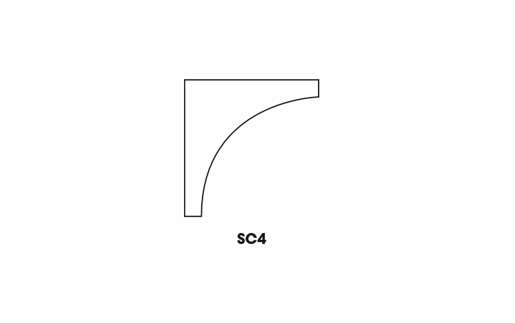 Forevermark Signature Pearl SC4: Inside Corner Molding: RTA Kitchen Cabinet