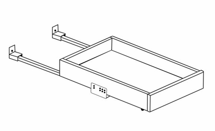Forevermark Townplace Crema 33RT-DR: Roll Out Tray: RTA Kitchen Cabinet