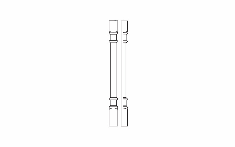 Forevermark Townplace Crema POLE28-W336: Half Leg: RTA Kitchen Cabinet