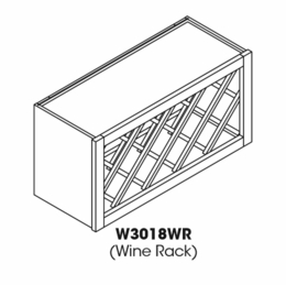 Forevermark Townplace Crema W3018WR: Wine Rack Cabinet: RTA Kitchen Cabinet