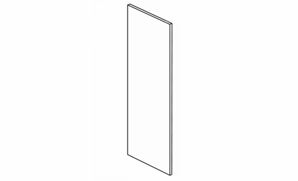 Forevermark Townsquare Grey REP2484: Refrigerator End Panel: RTA Kitchen Cabinet