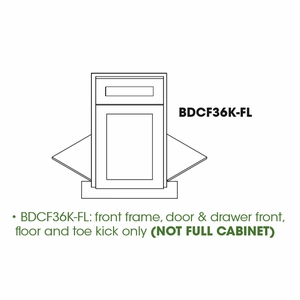 1 Door Diagonal Corner Sink Base Front schemantics image
