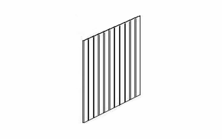 Forevermark Uptown White BP48341214: 1/4" Thick Bead Board Panel: RTA Kitchen Cabinet