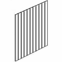 Forevermark Uptown White BP48341214: 1/4" Thick Bead Board Panel: RTA Kitchen Cabinet