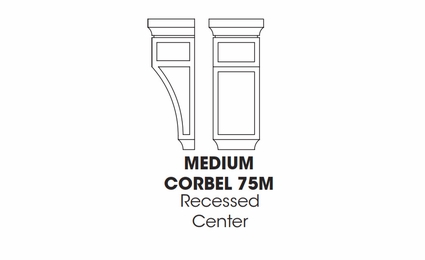 Forevermark Uptown White CORBEL75M: Medium Corbel: RTA Kitchen Cabinet