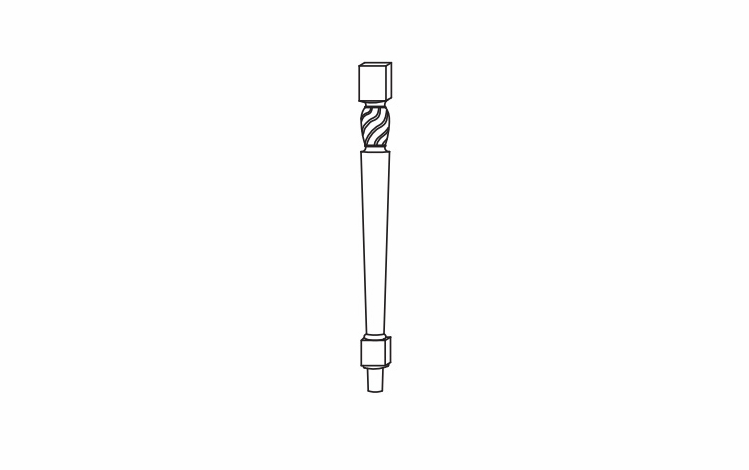 Forevermark Uptown White LEG81: Decor Full Leg: RTA Kitchen Cabinet