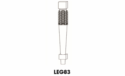 Forevermark Uptown White LEG83: Decor Half Leg: RTA Kitchen Cabinet
