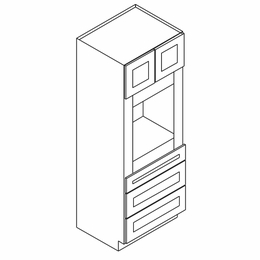 Forevermark Uptown White OC3396B: Oven Cabinet: RTA Kitchen Cabinet