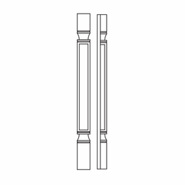 Forevermark Uptown White POLE75-T384: Decor Half Tall Leg Including WF3 (trimmable): RTA Kitchen Cabinet