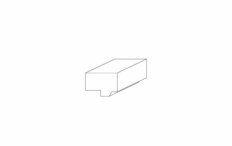Forevermark Uptown White SLRM8: Shaker Light Rail Molding: RTA Kitchen Cabinet