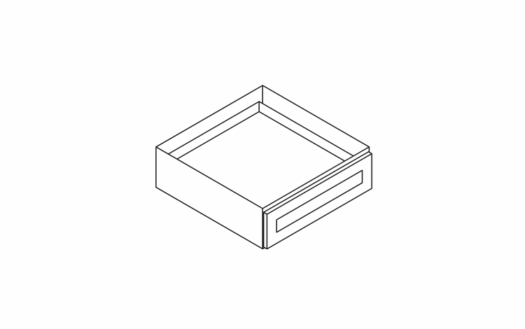Forevermark Uptown White SVDU3021: Desk Drawer: RTA Kitchen Cabinet