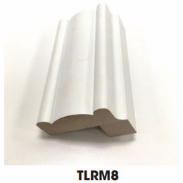 Forevermark Uptown White TLRM8: Traditional Light Rail Molding: RTA Kitchen Cabinet