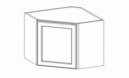 Forevermark Uptown White WDC2412: Wall Diagonal Corner Cabinet: RTA Kitchen Cabinet