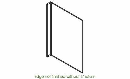 Forevermark Woodland Brown Shaker DWR33412-ES: Dishwasher Panel With 3" Return: RTA Kitchen Cabinet