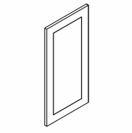 Forevermark Woodland Brown Shaker EPW1236D: Wall End Decorative Door: RTA Kitchen Cabinet