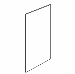 Forevermark Woodland Brown Shaker FBP489614-ES: 1/4" Thick Finish Back Panel: RTA Kitchen Cabinet