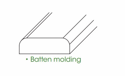 Forevermark Woodland Brown Shaker SC8: Batten Molding: RTA Kitchen Cabinet