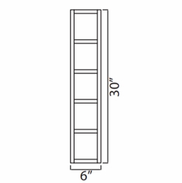 Forevermark Woodland Brown Shaker WC630-ES: Wall Cubes: RTA Kitchen Cabinet