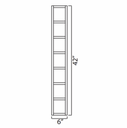 Forevermark Woodland Brown Shaker WC642-ES: Wall Cubes: RTA Kitchen Cabinet