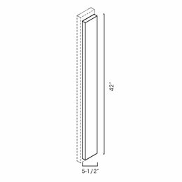 Forevermark Xterra Blue Shaker OLF642: Overlay Filler: RTA Kitchen Cabinet