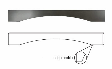 Forevermark Xterra Blue Shaker VAL54S: Shaker Arch Valance: RTA Kitchen Cabinet