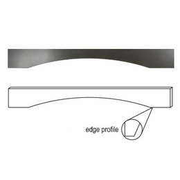 Forevermark Xterra Blue Shaker VAL54S: Shaker Arch Valance: RTA Kitchen Cabinet