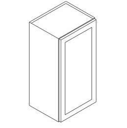 Forevermark Xterra Blue Shaker W1530: Single Door Wall Cabinet: RTA Kitchen Cabinet