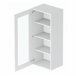 Fresno GDW1842: Glass Door Wall Cabinet: Assembled Kitchen Cabinets