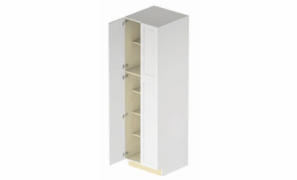 Fresno UC2496: 4 Door Utility Cabinet: Assembled Kitchen Cabinets