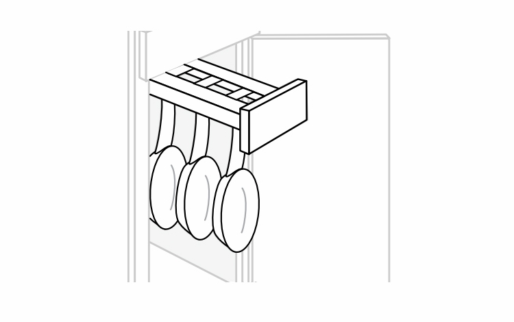 GLDPULL: Base Glide Pull Out: Dover Lunar RTA Kitchen Cabinet