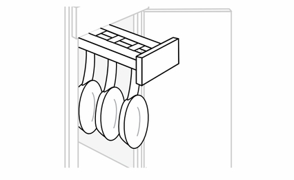 GLDPULL: Base Glide Pull Out: Trenton Slab RTA Kitchen Cabinet
