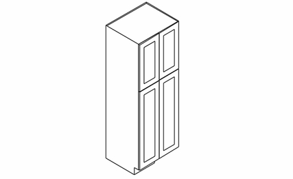 Greystone Shaker 4 Door Pantry Cabinets