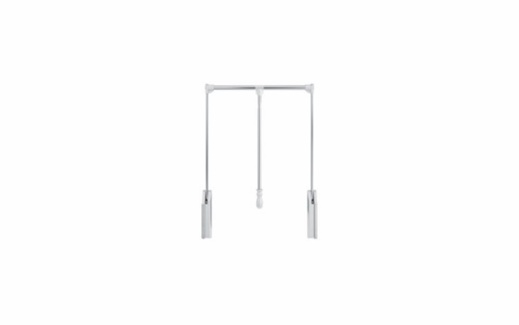 Habor Mocha 1523: Standard Wardrobe Lift - Chrome: RTA Kitchen Cabinet