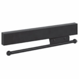 Habor Mocha 295W-MB: 12" Sliding Valet Rod - Matte Black: RTA Kitchen Cabinet