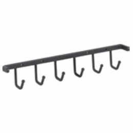 Habor Mocha 296B-MB: Screw-Mount Belt Rack - Matte Black: RTA Kitchen Cabinet