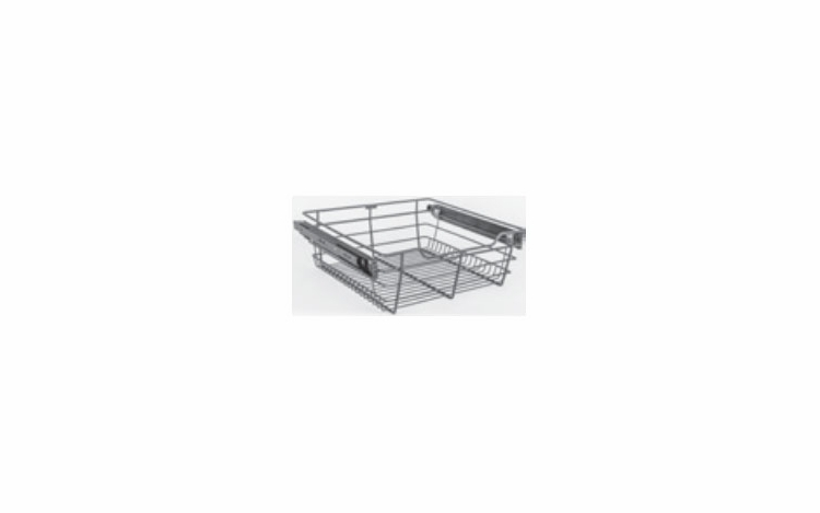 Habor Mocha POB1-14176CH: Pullout Basket - Chrome: RTA Kitchen Cabinet