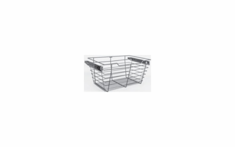 Habor Mocha POB1-142911CH: Pullout Basket - Chrome: RTA Kitchen Cabinet