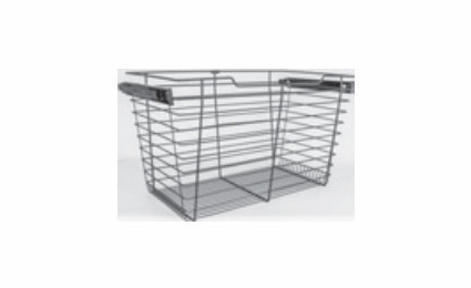 Habor Mocha POB1-142917CH: Pullout Basket - Chrome: RTA Kitchen Cabinet