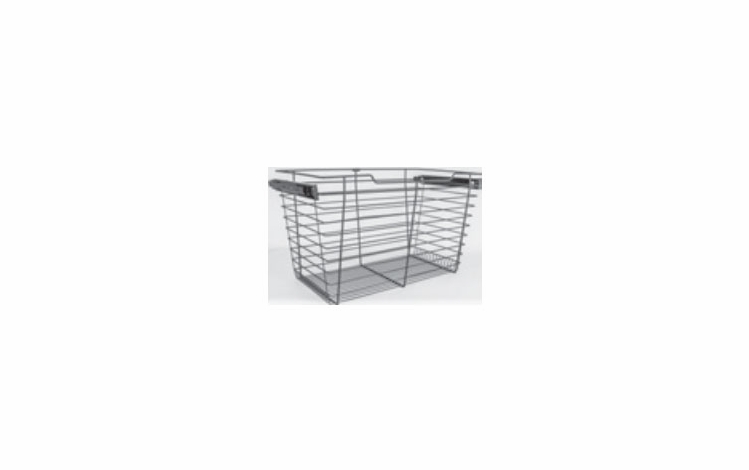 Habor Mocha POB1-142917CH: Pullout Basket - Chrome: RTA Kitchen Cabinet
