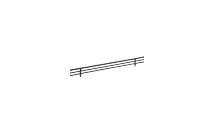 Habor Mocha SF17-SN: 17" Shoe Fence - Satin Nickel: RTA Kitchen Cabinet