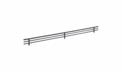 Habor Mocha SF23-MB: 23" Shoe Fence - Matte Black: RTA Kitchen Cabinet