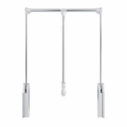 Habor White 1523: Standard Wardrobe Lift - Chrome: RTA Kitchen Cabinet