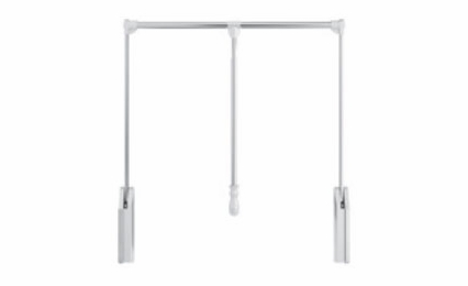 Habor White 1532SC-PC: Soft-close Wardrobe Lift - Chrome: RTA Kitchen Cabinet